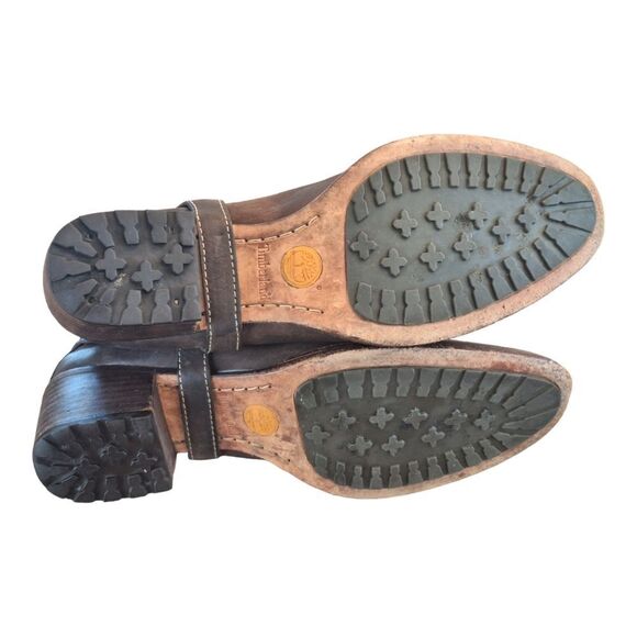 Timberland Leather Comforia Chelsea Harness Ankle Boots Womens 6 Brown - Picture 13 of 16